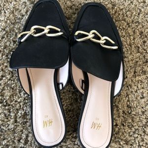 Black H&M mules